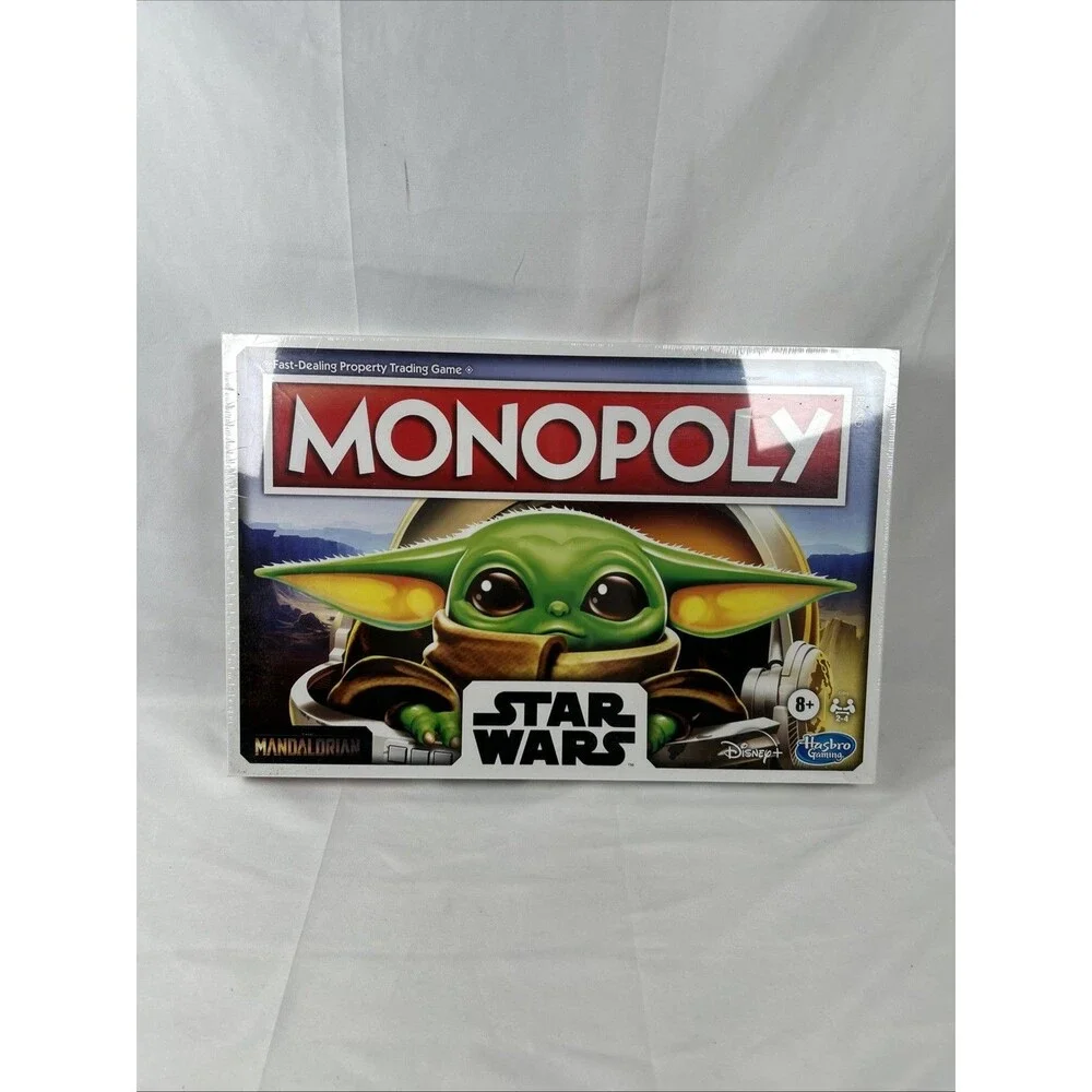 NEW Mandalorian Star Wars Monopoly Game Disney Hasbro - SEALED with Tear
